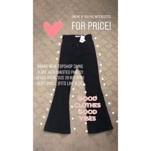 topshop flare pants!